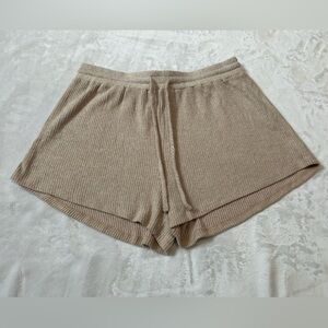 Lulus Ribbed Knit Shorts | Size Small